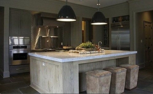 beautiful build-in kitchen island